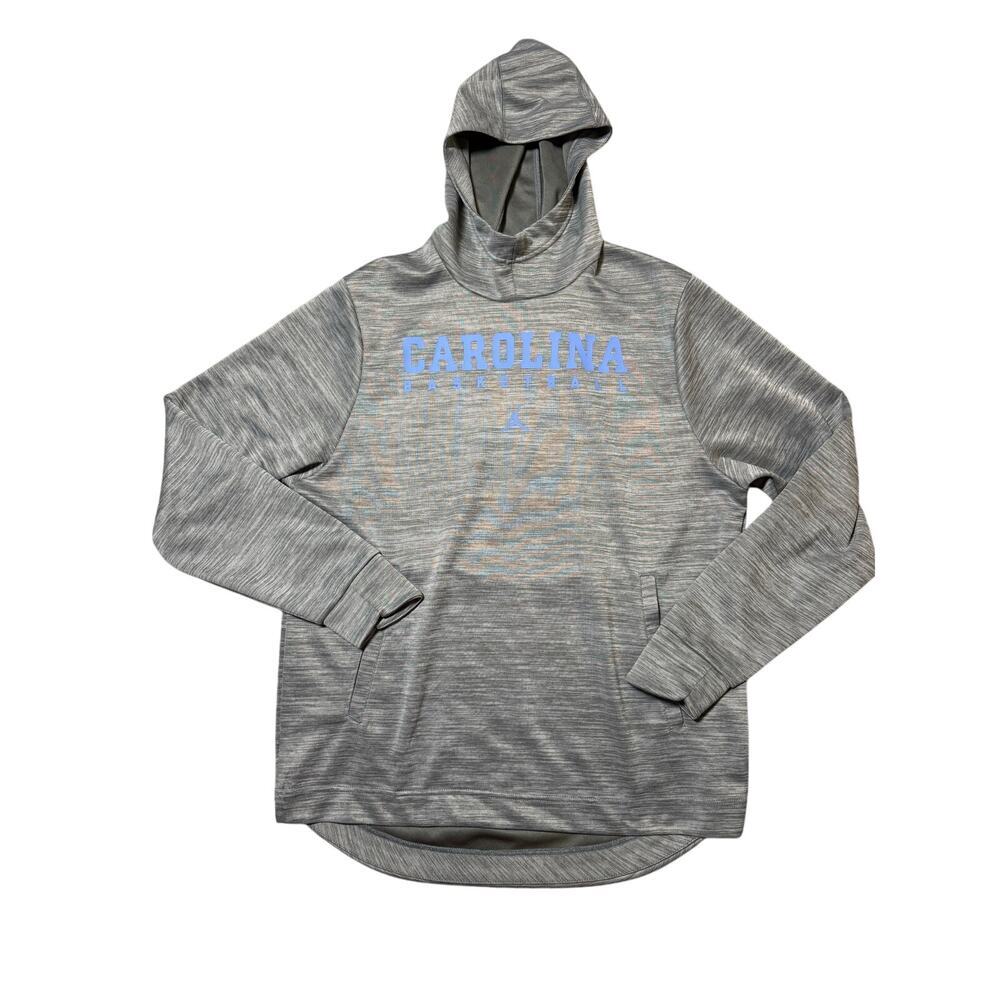 NIKE UNC CAROLINA BASKETBALL Dri-fit pullover sweatshirt/hoodie, size LG